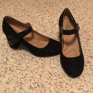dex flex comfort heels worn once with original box